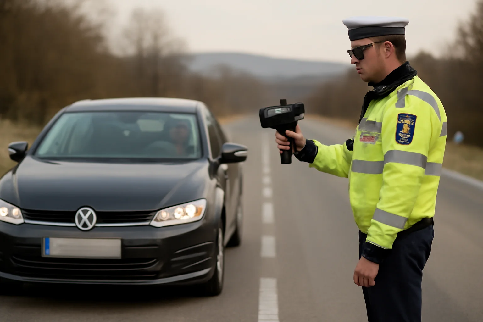 Zeci de șoferi vitezomani prinși de radarul Poliției în județul Vâlcea, în weekend